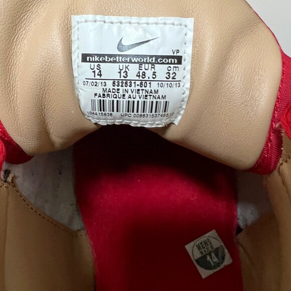 Nike Air Python Lux University Red Men's Size 14 - 632631-601 - Picture 8 of 9